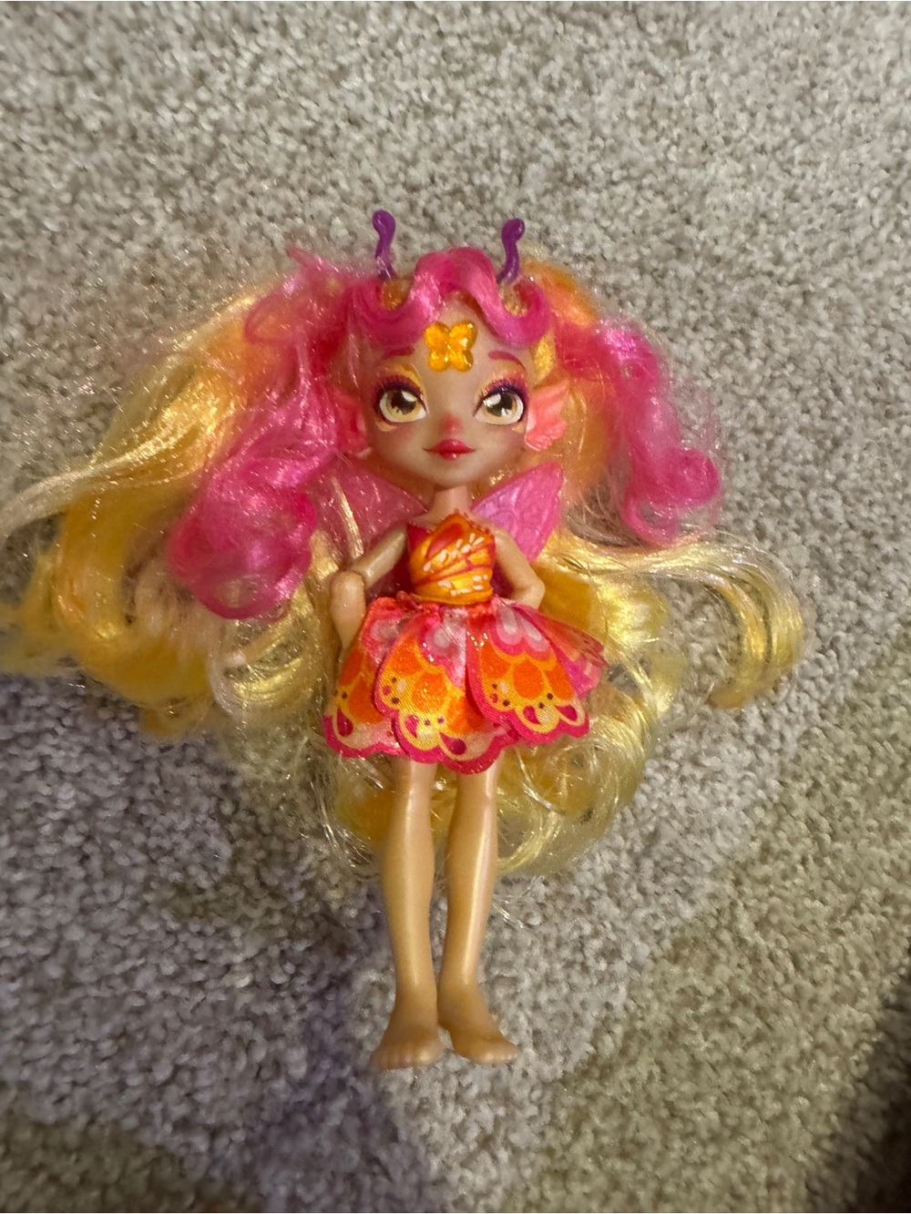 Pink & Yellow Fairy Doll Fashion Toy